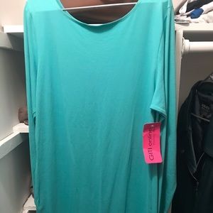 GitiOnline Turquoise Bodycon Plus Size Dress